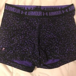 Under Armour compression shorts.